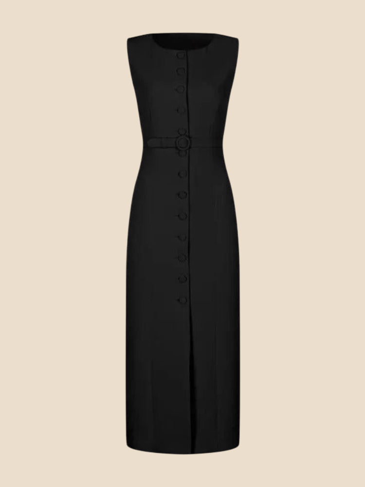 Valora – Belted Midi Tank Dress