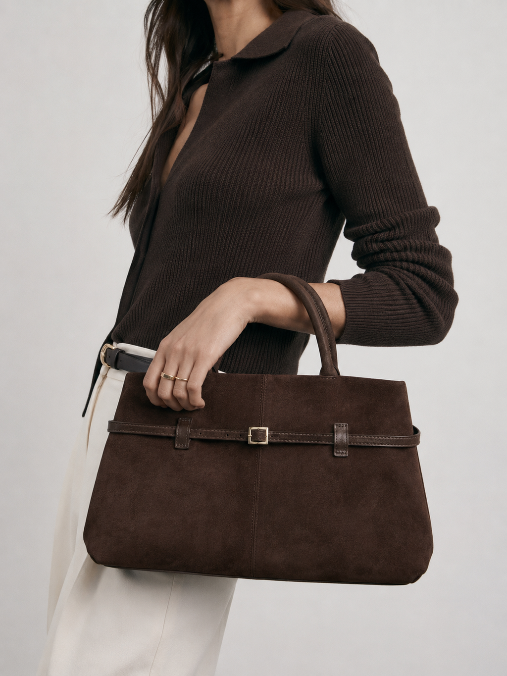 Valentina – Suede Leather Tote Bag