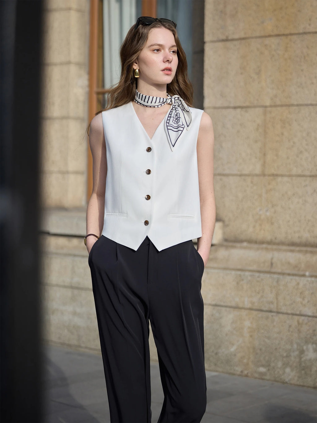 Alba – Vintage Linen Vest