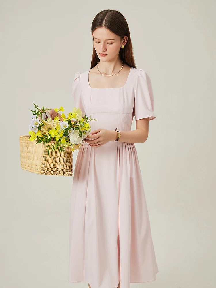Eloise – Puff Sleeve Midi Dress