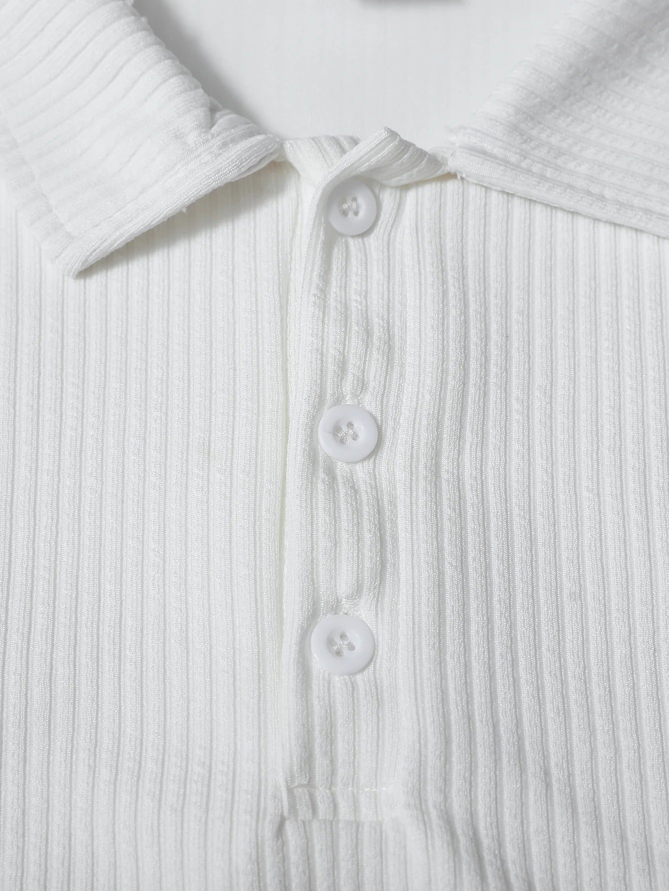 Arden – Ribbed Long-Sleeve Polo