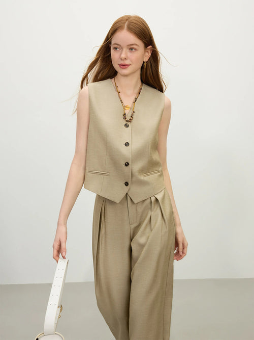 Alba – Vintage Linen Vest