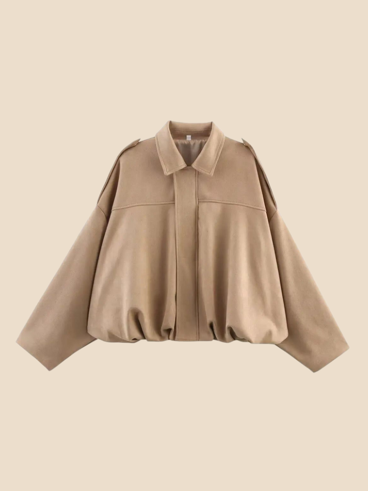 Kaia – Suede Bomber Jacket