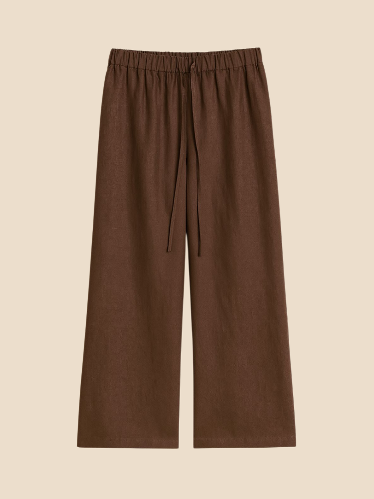 Noa – Linen Wide-Leg Trousers