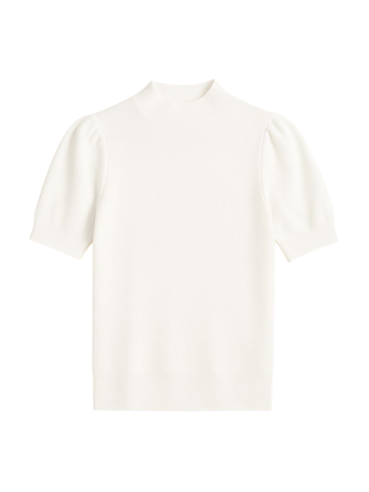 Ivy - Puff-Sleeve Knit Top