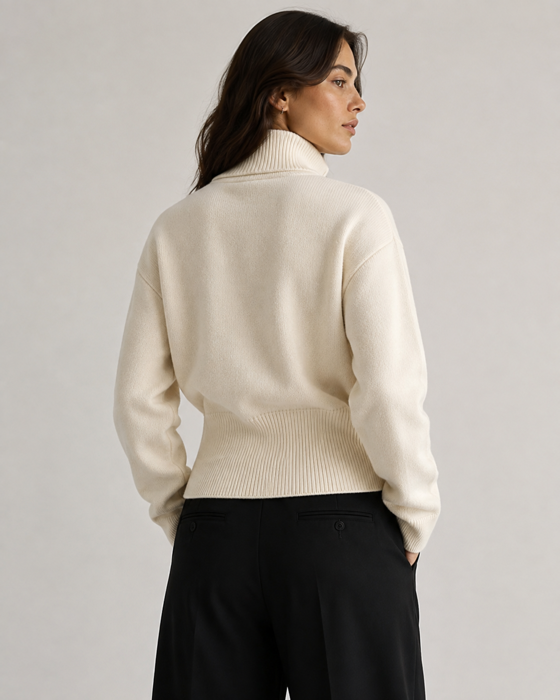 Nila – Structured Zip Knit Cardigan