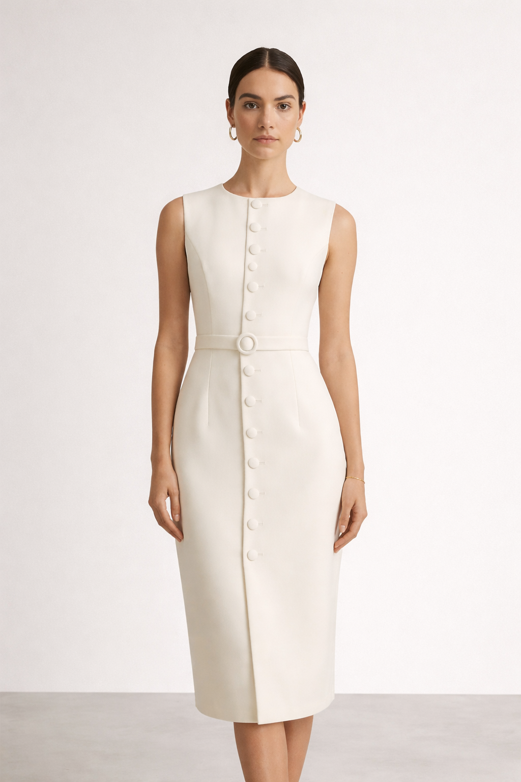 Valora – Belted Midi Tank Dress