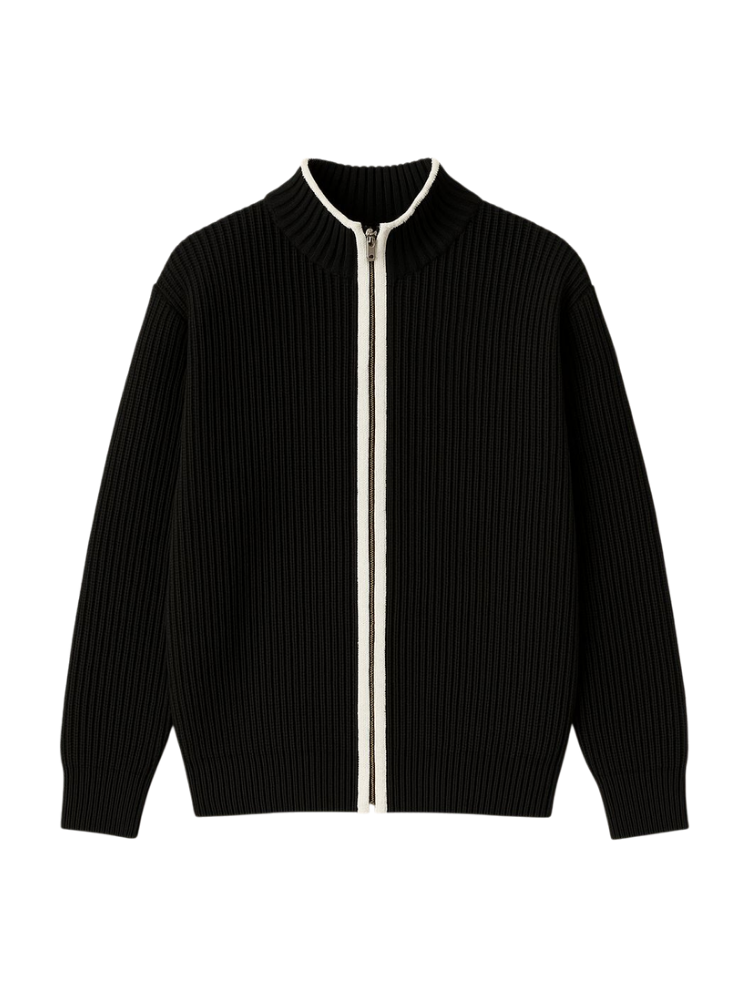 Dario - Knit Zip Cardigan