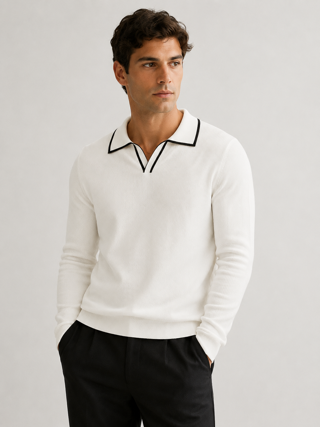 Roman - Knit Polo Sweater
