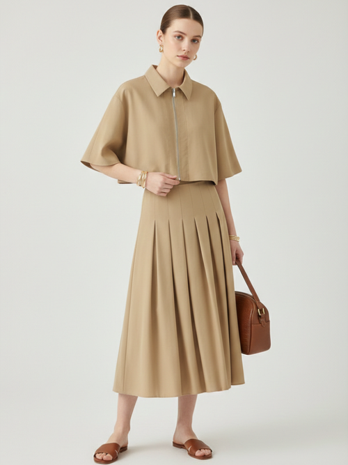 Arden – Pleated Midi Set