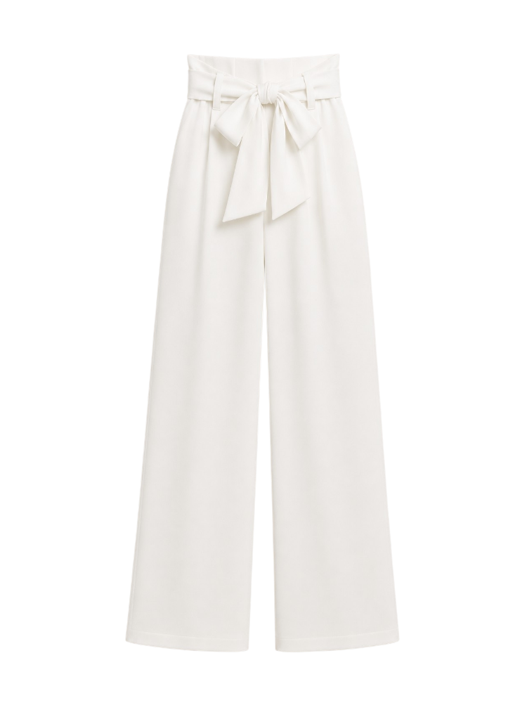 Estelle – Tie-Waist Wide-Leg Trousers