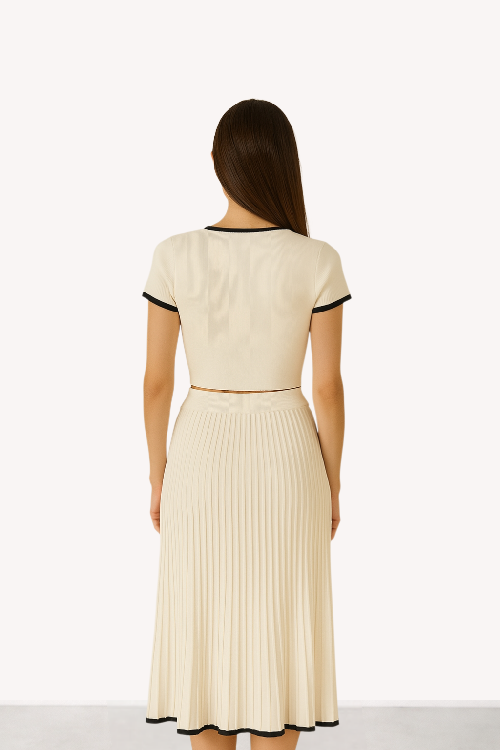 Isla – White Skirt Set