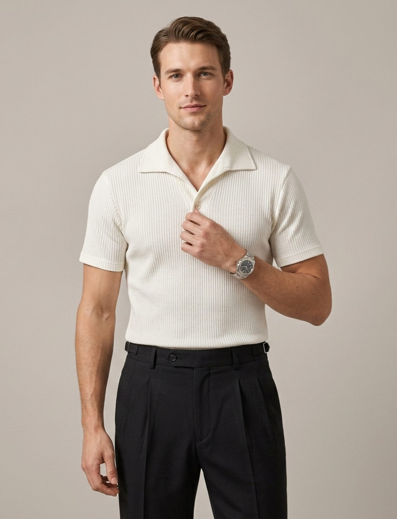 Monaco – Ribbed Polo