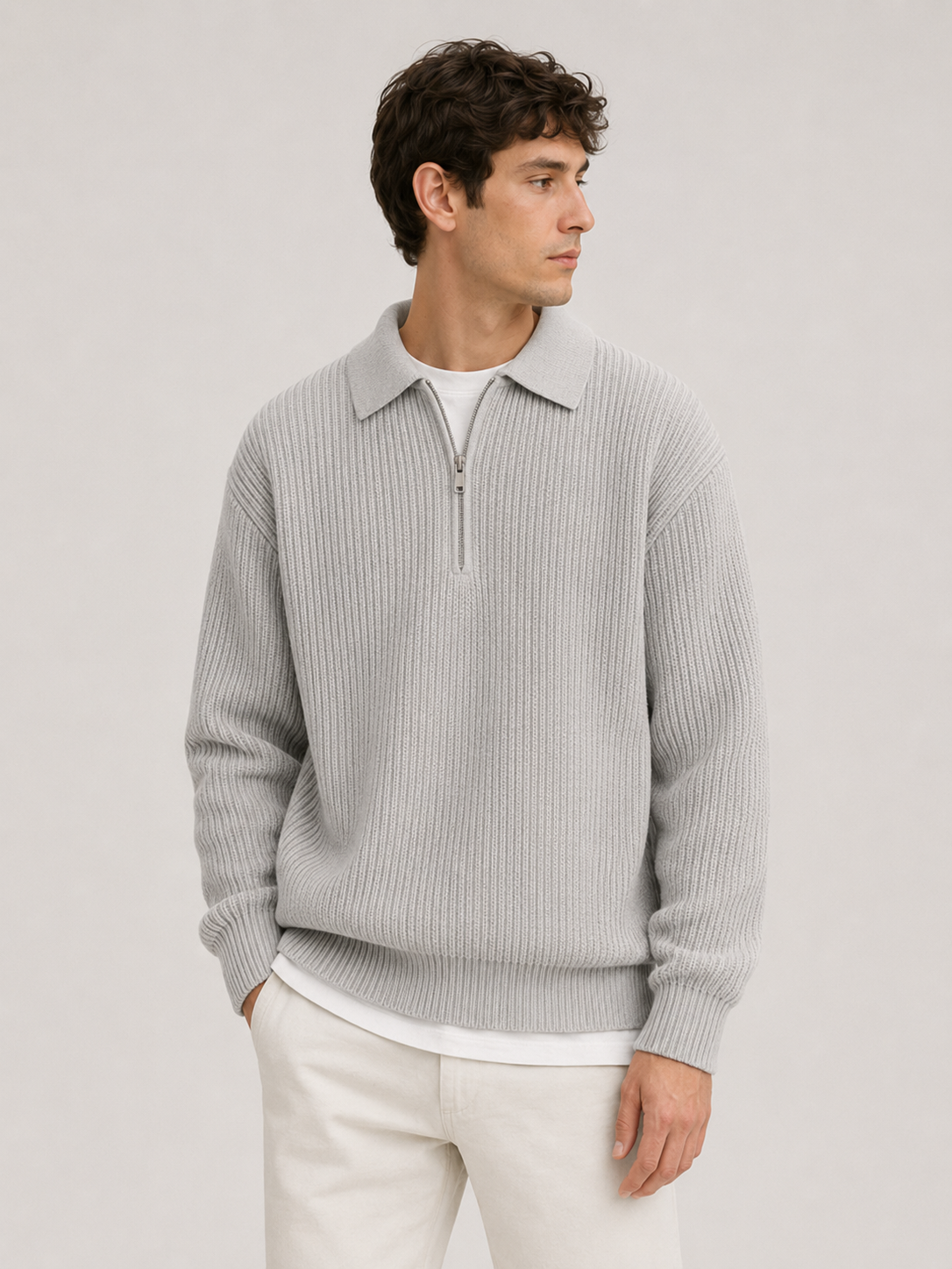 Brume – Knit Quarter-Zip Sweater