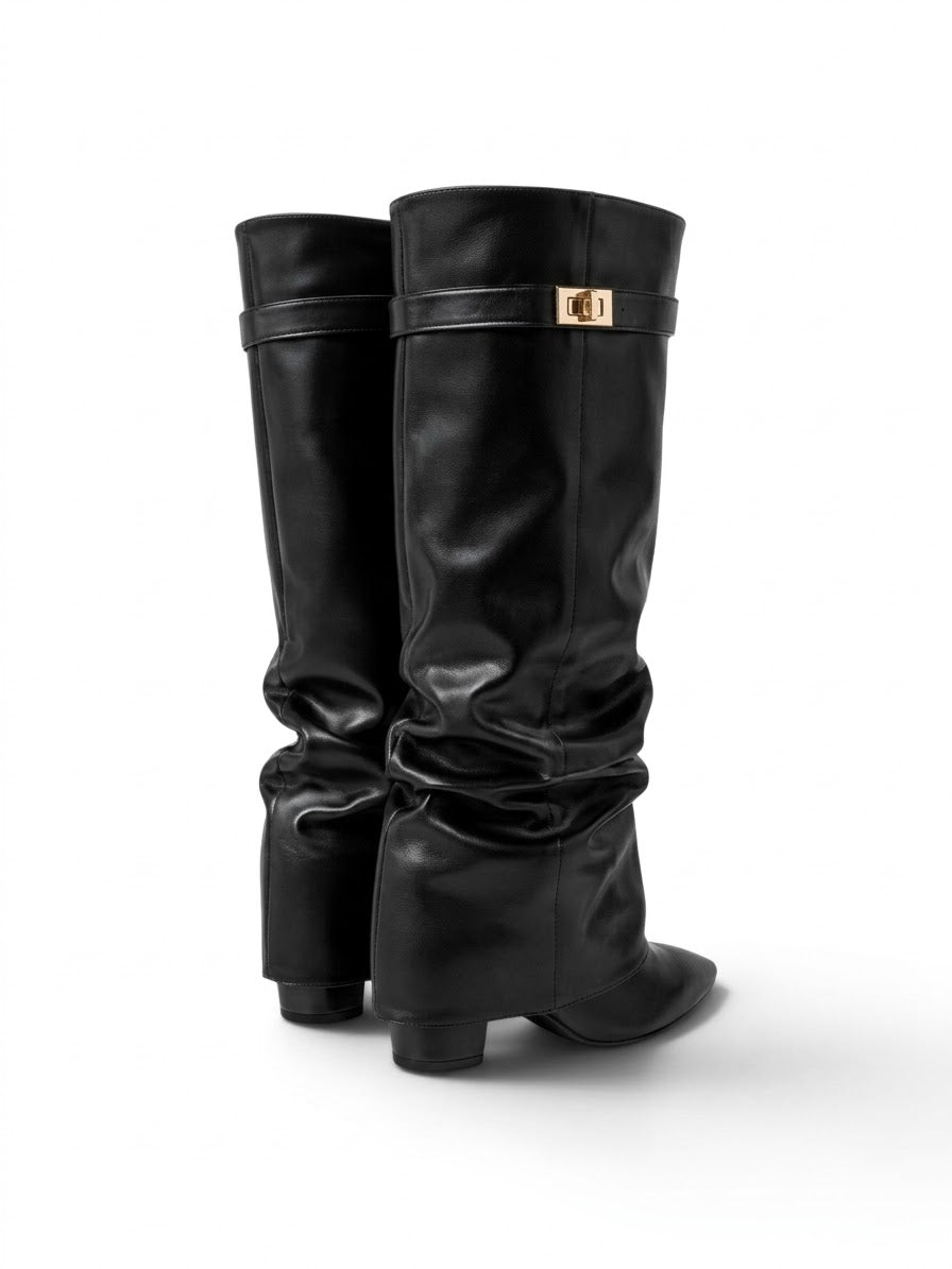 Morano – Slouchy Leather Knee-High Boots