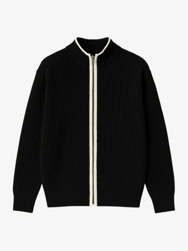 Dario - Knit Zip Cardigan