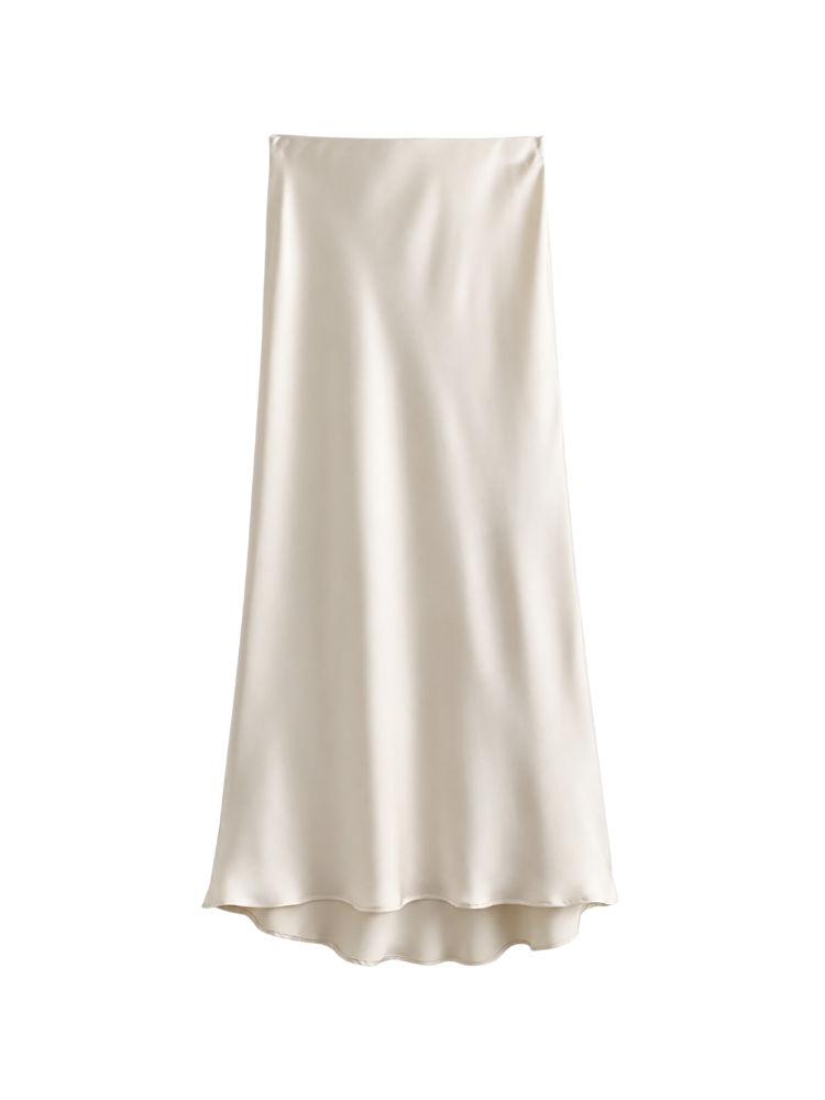 Celeste – Satin Column Maxi Skirt