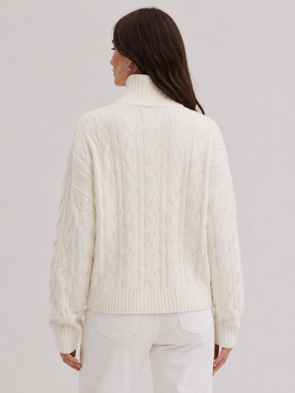 Marin – Cable Knit Turtleneck Sweater