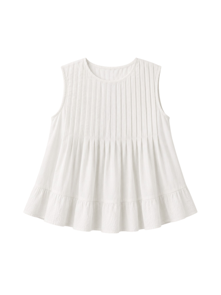 Fiamma – Ruffle Hem Sleeveless Top