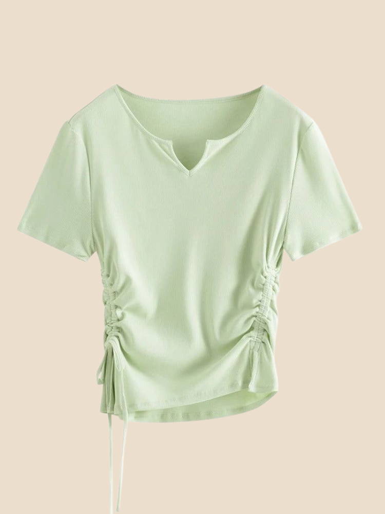 Vivano - Drawstring Knit Tee
