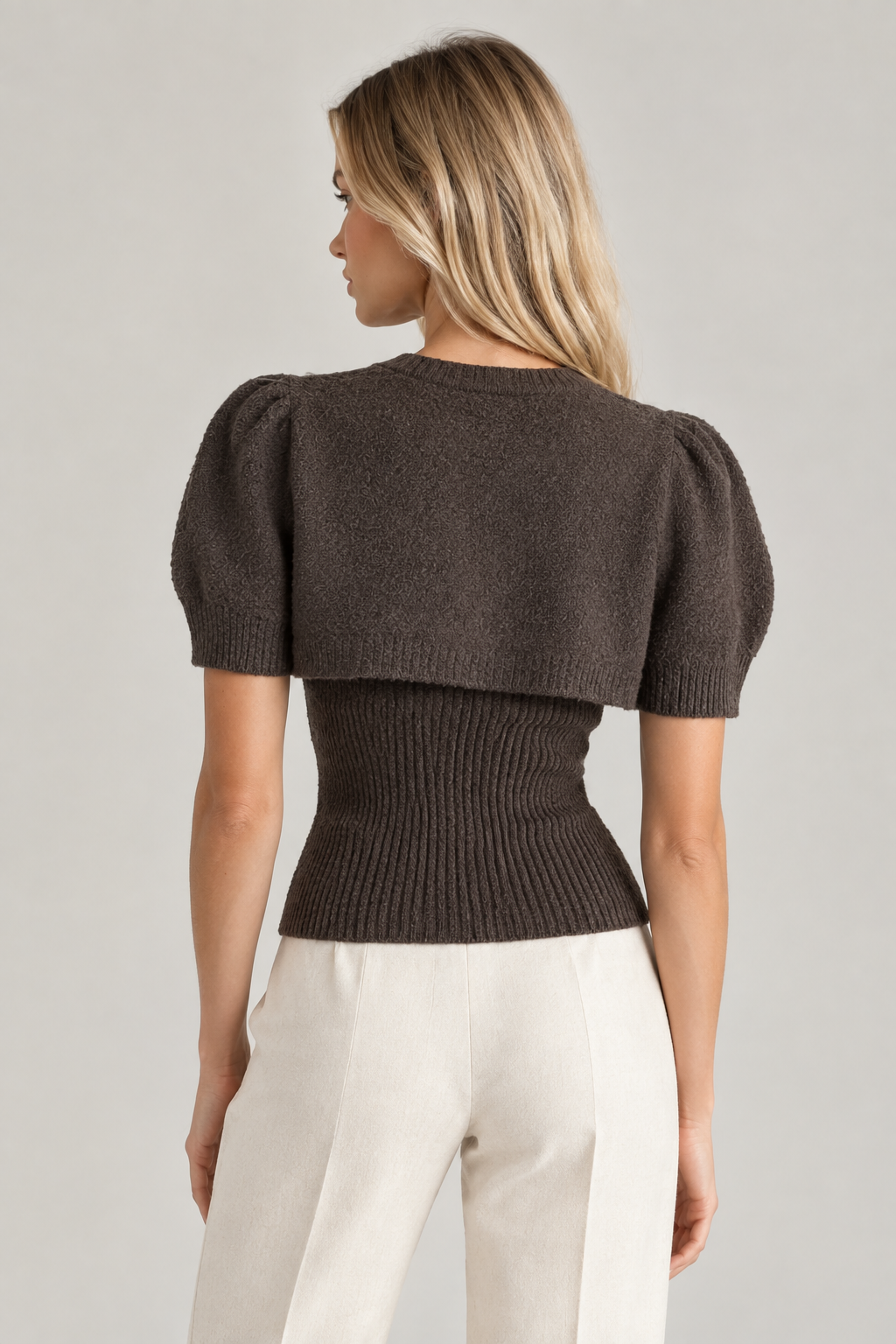 Vita – Ribbed Button Cardigan