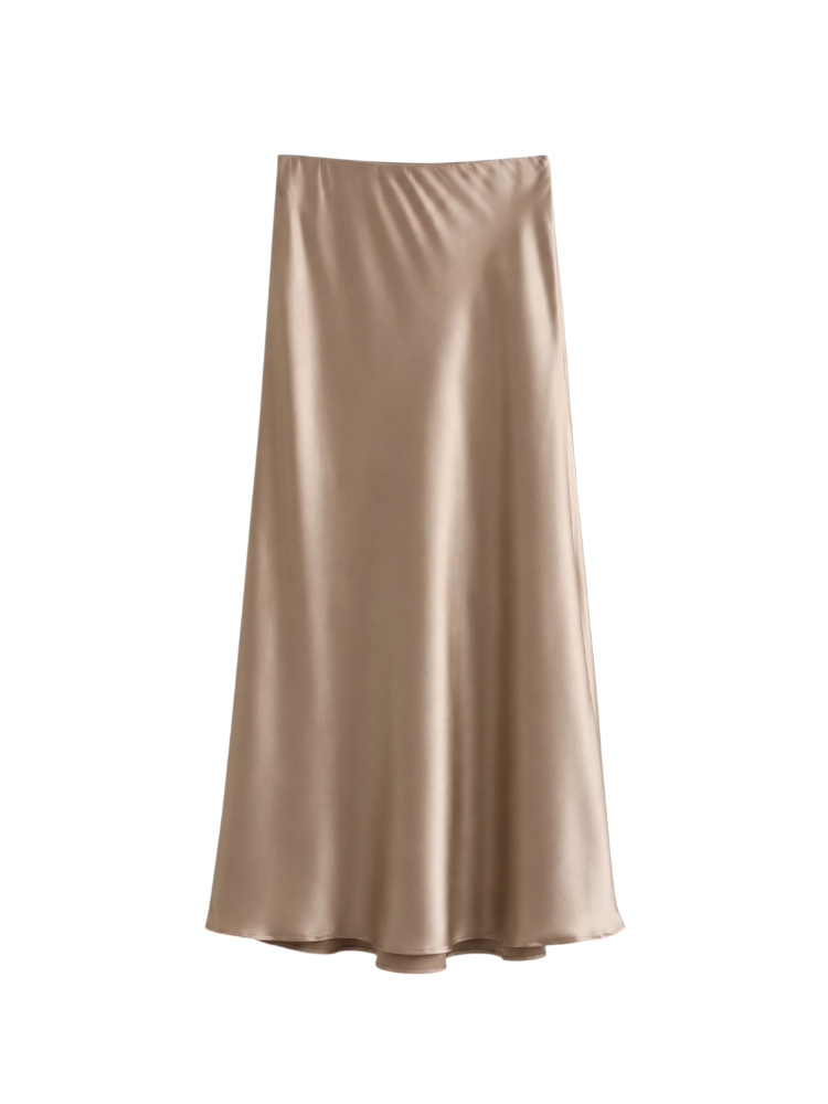 Celeste – Satin Column Maxi Skirt