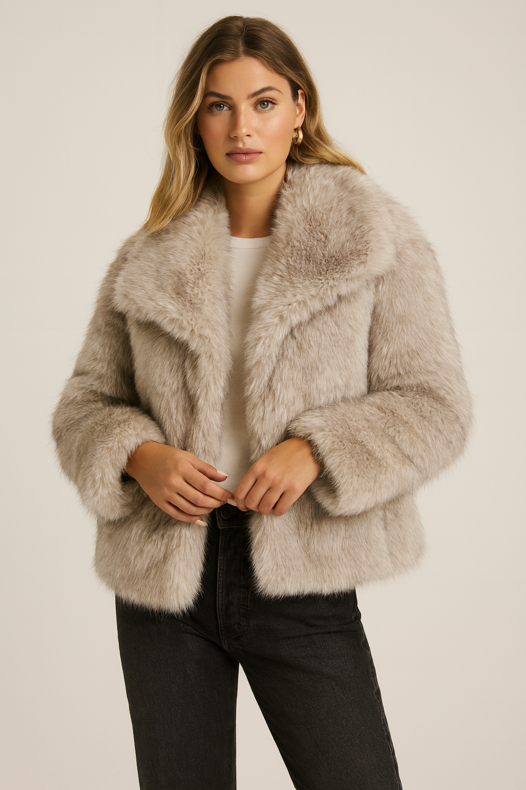 Vesper – Cropped Luxe Fur Jacket
