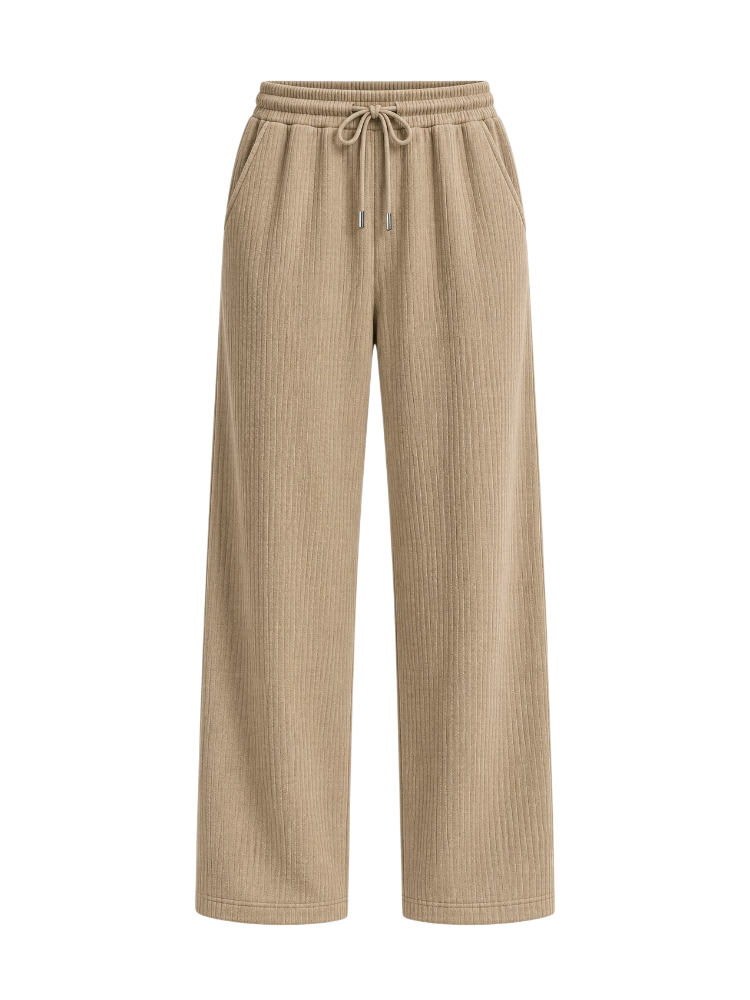 Lorenzo – Ribbed Jacquard Relaxed Trousers
