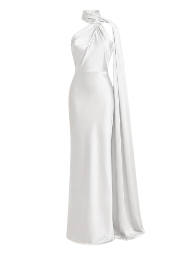 Seraphina – Satin Halter Maxi Dress