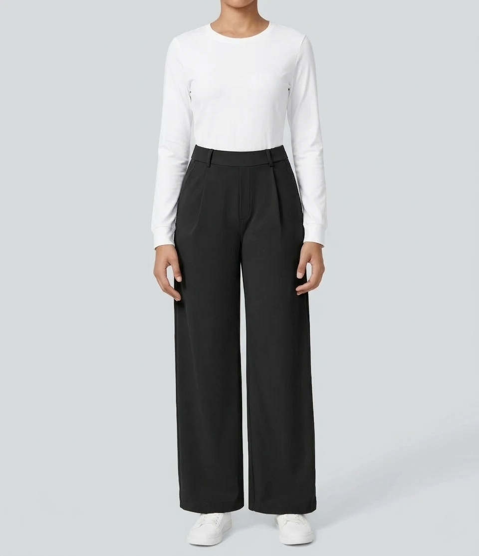 Kaelis – Tailored Wide-Leg Trousers