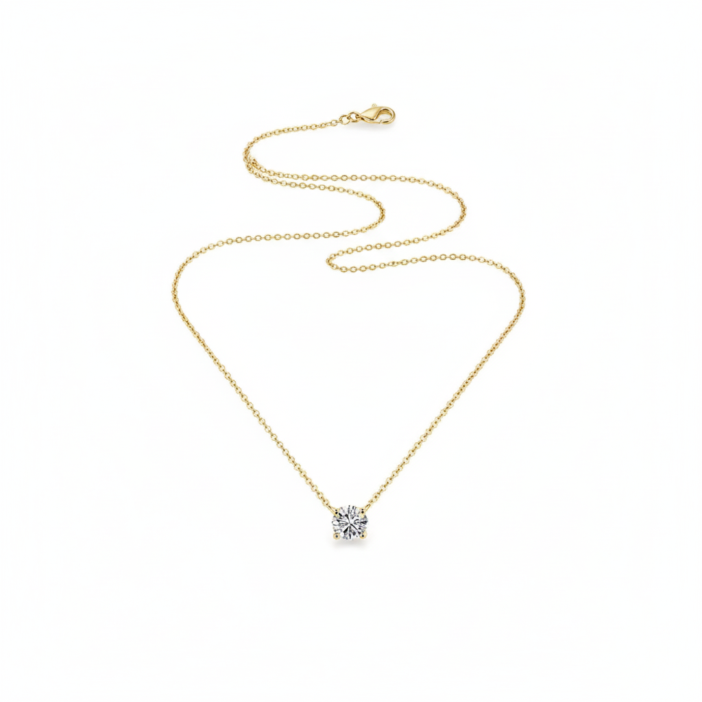 Aurelle – Solitaire Zircon Necklace