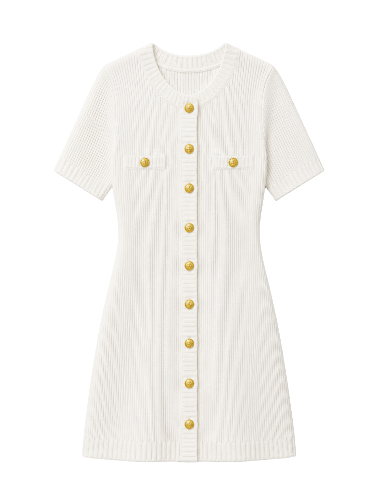 Vera – Ribbed Knit Mini Dress