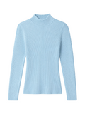 Raya – Ribbed Mock Neck Sweater