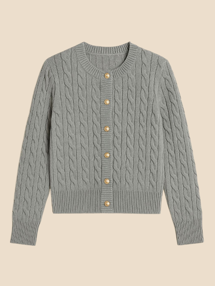 Elva - Cable-Knit Cardigan