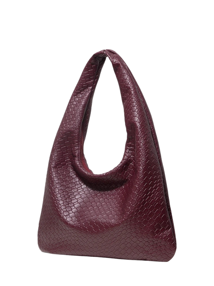 Seraya – Woven Crescent Shoulder Bag