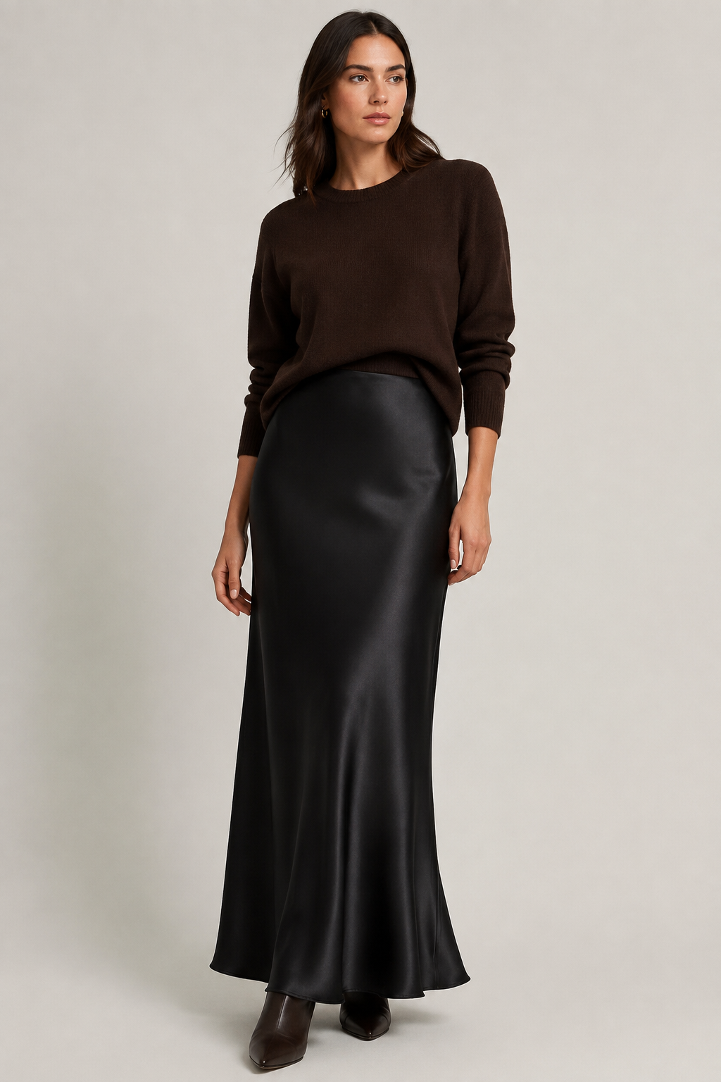 Celeste – Satin Column Maxi Skirt