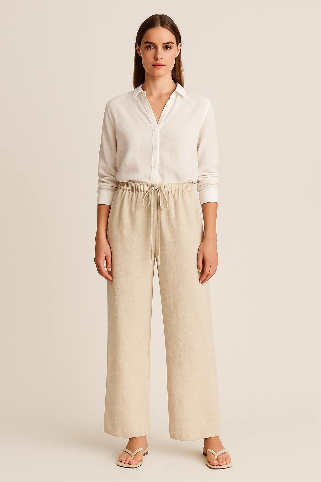 Noa – Linen Wide-Leg Trousers