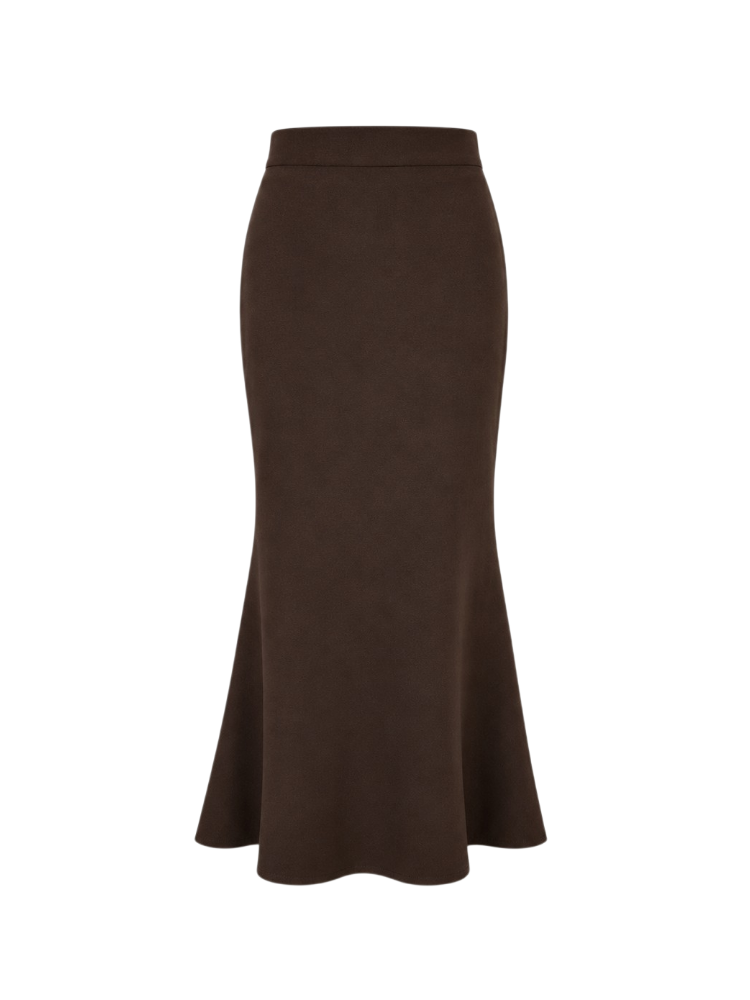 Serena – Tailored Fishtail Maxi Skirt