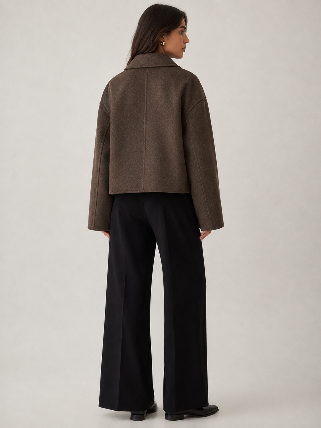 Bianca – Cropped Wool-Blend Jacket