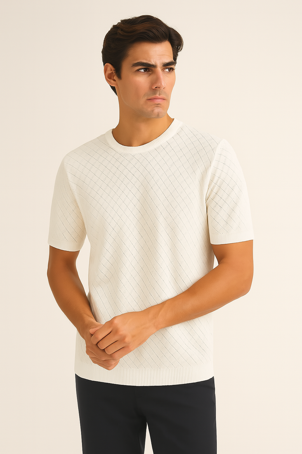 Verde – Diamond Knit T-Shirt