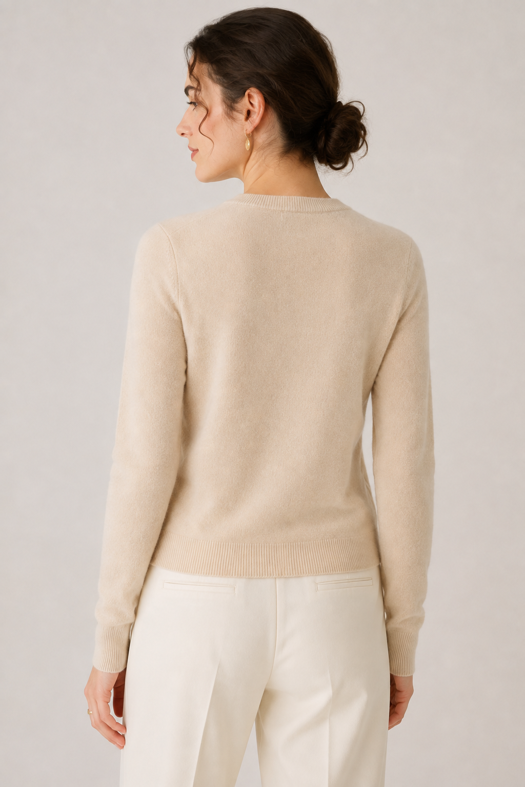 Sina – Pure Cashmere Crew Neck Sweater