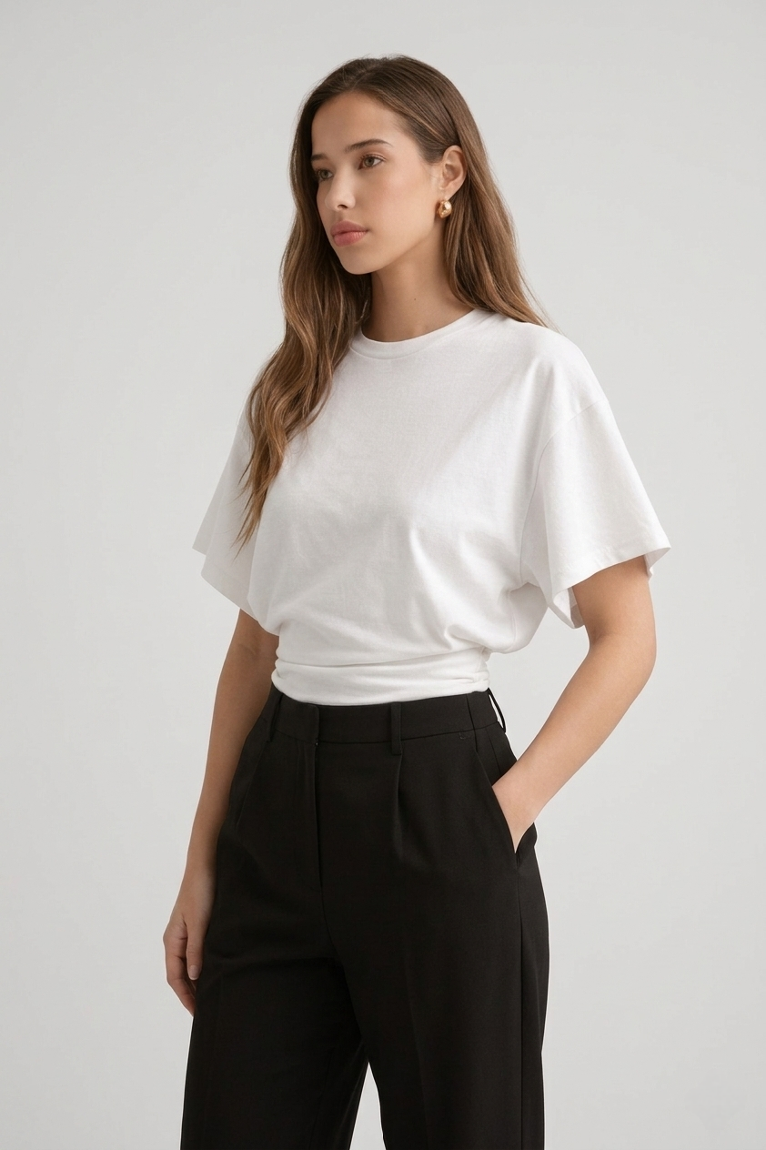 Cira – Draped Waist Tee
