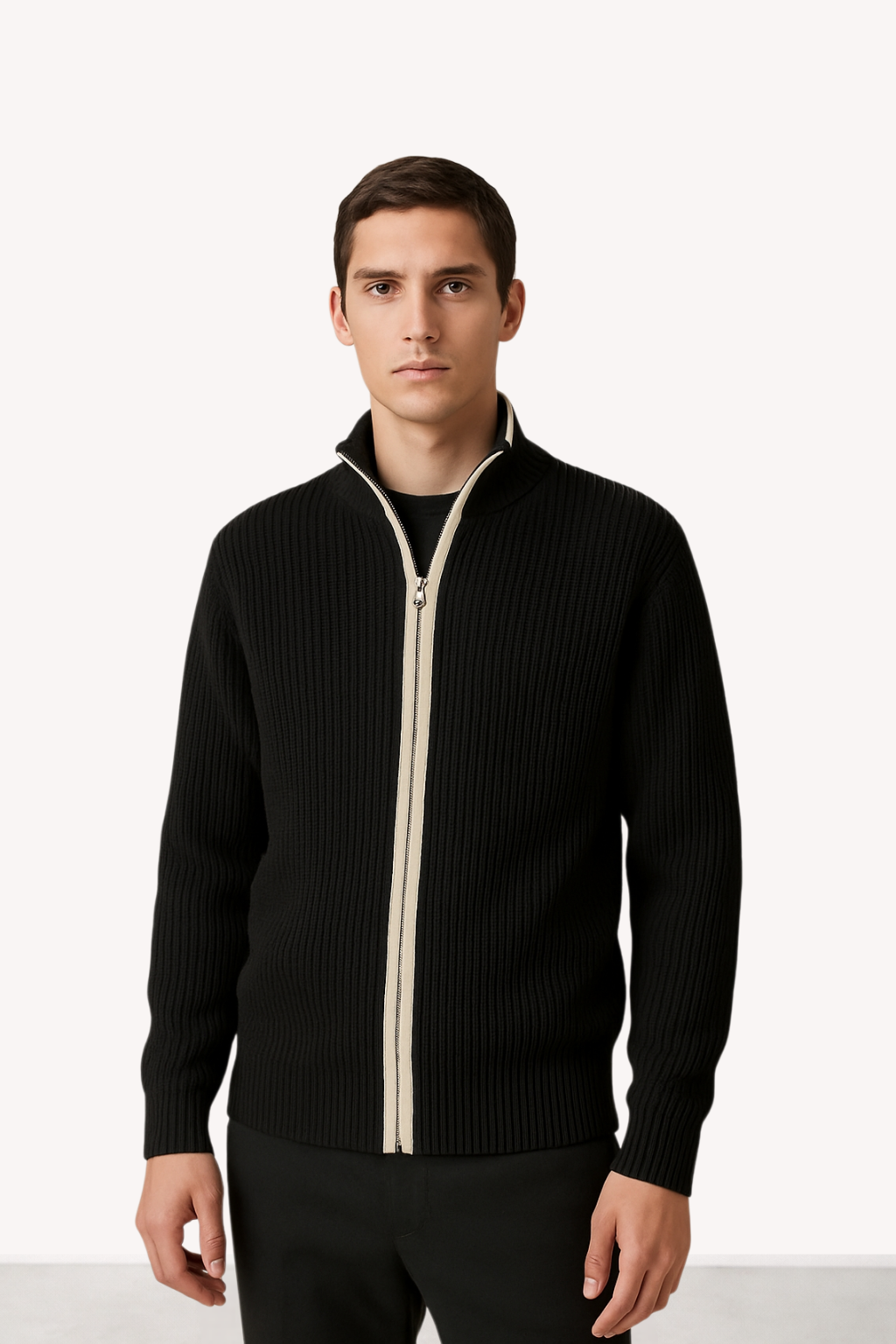 Dario - Knit Zip Cardigan