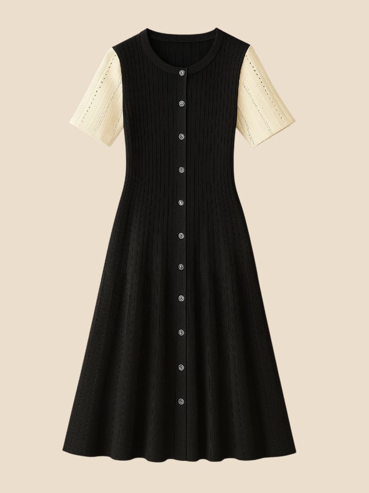 Selene – Knit Button Dress