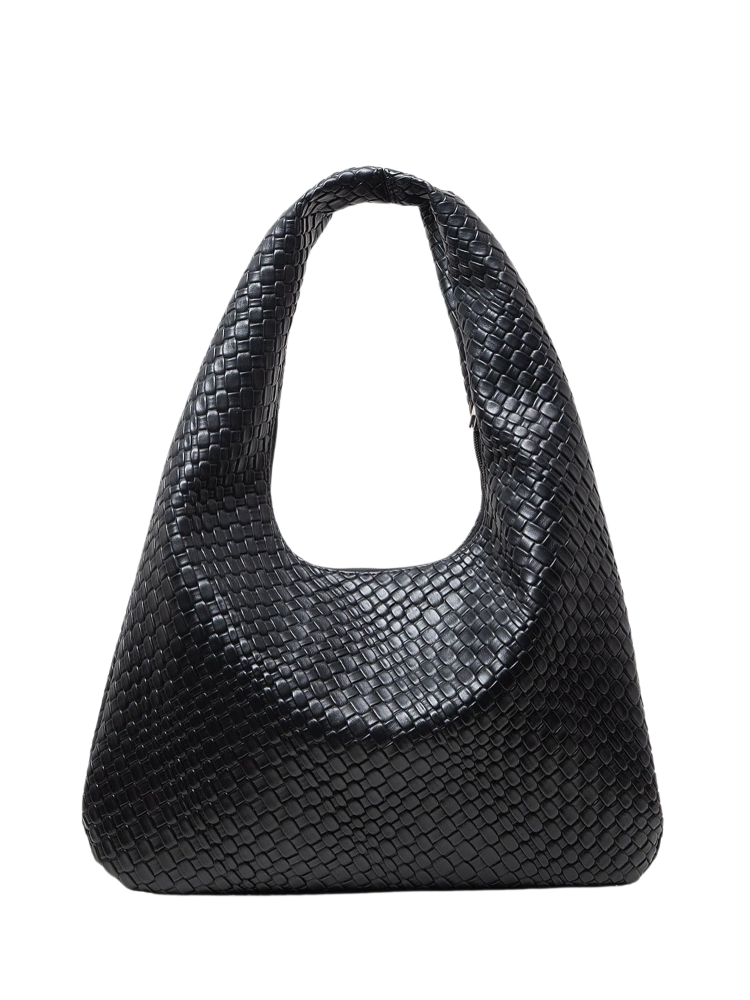 Seraya – Woven Crescent Shoulder Bag