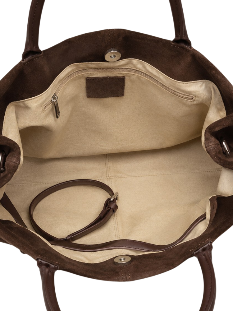 Valentina – Suede Leather Tote Bag