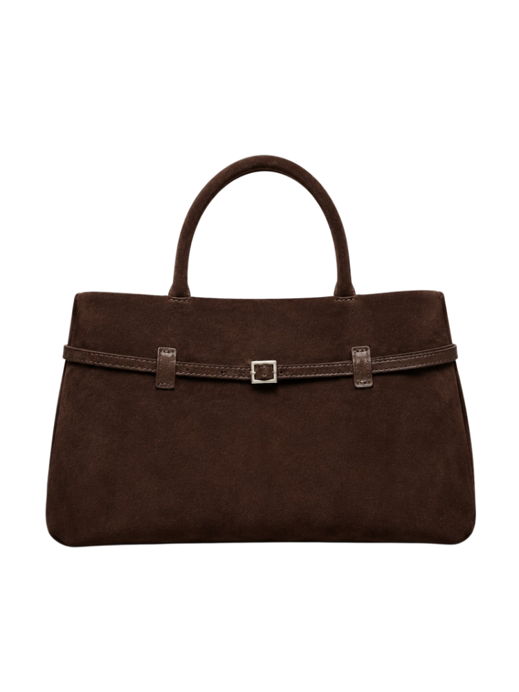 Valentina – Suede Leather Tote Bag