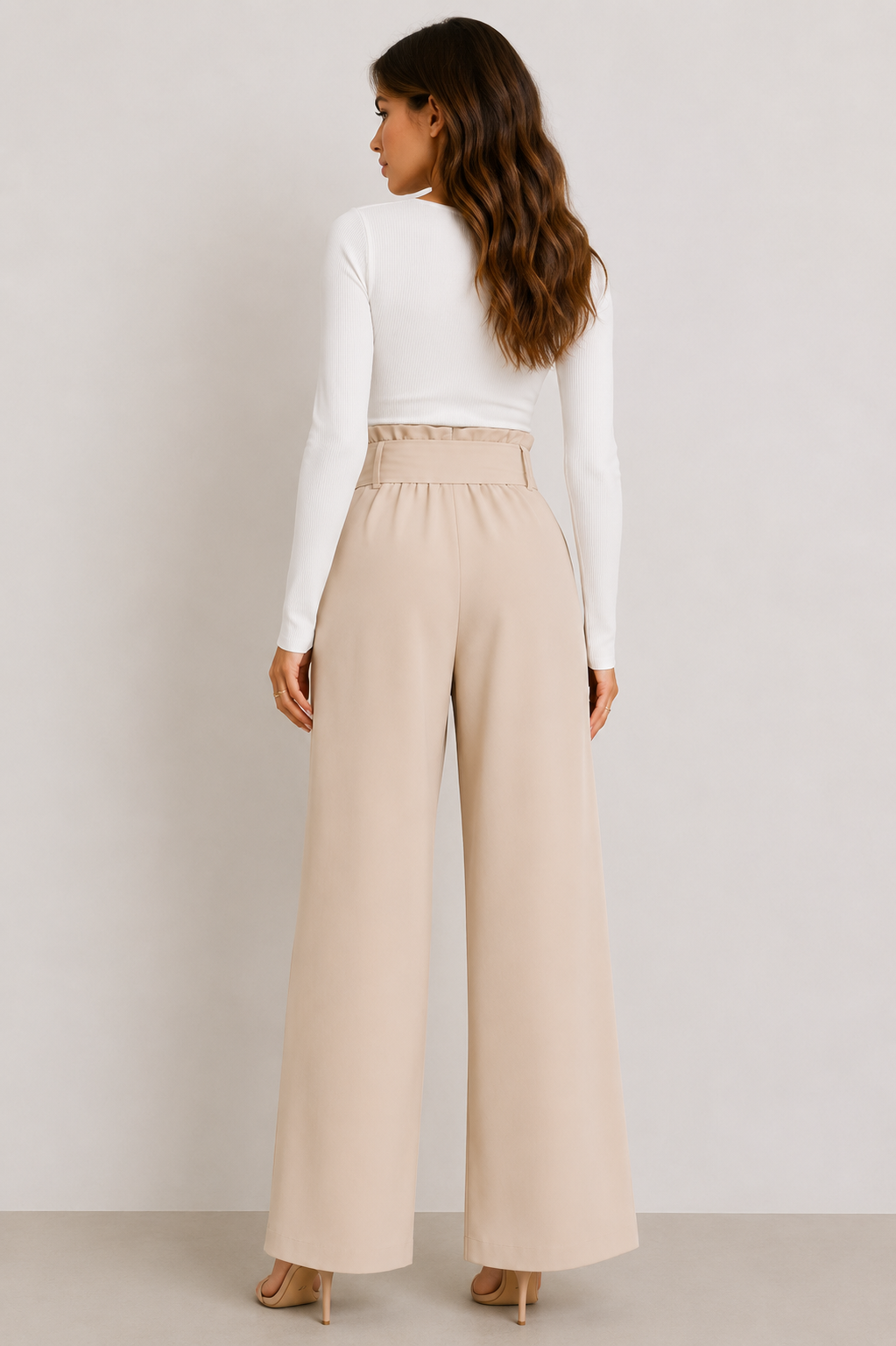 Estelle – Tie-Waist Wide-Leg Trousers