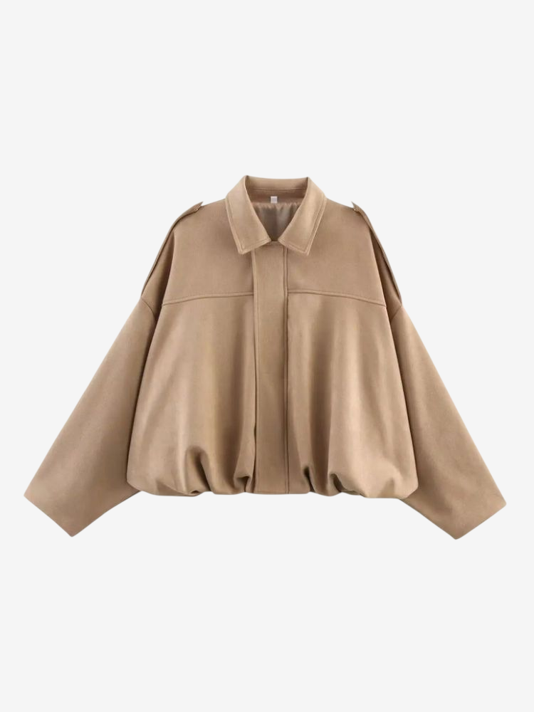 Kaia – Suede Bomber Jacket