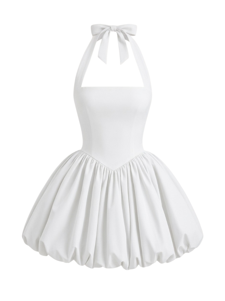 Iris – Halter A-Line Mini Dress